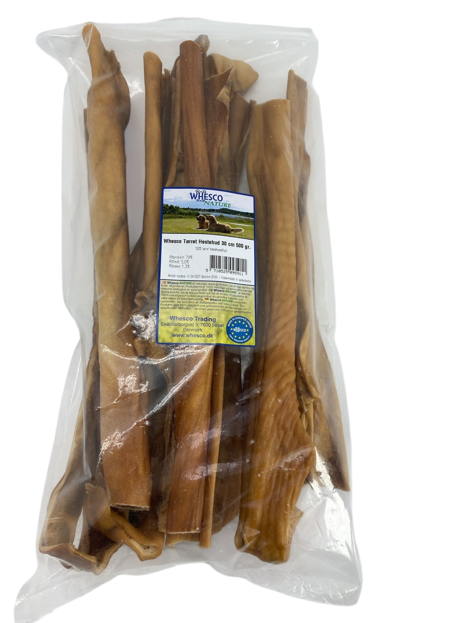 Trret hestehud 30 cm. (500 gram)